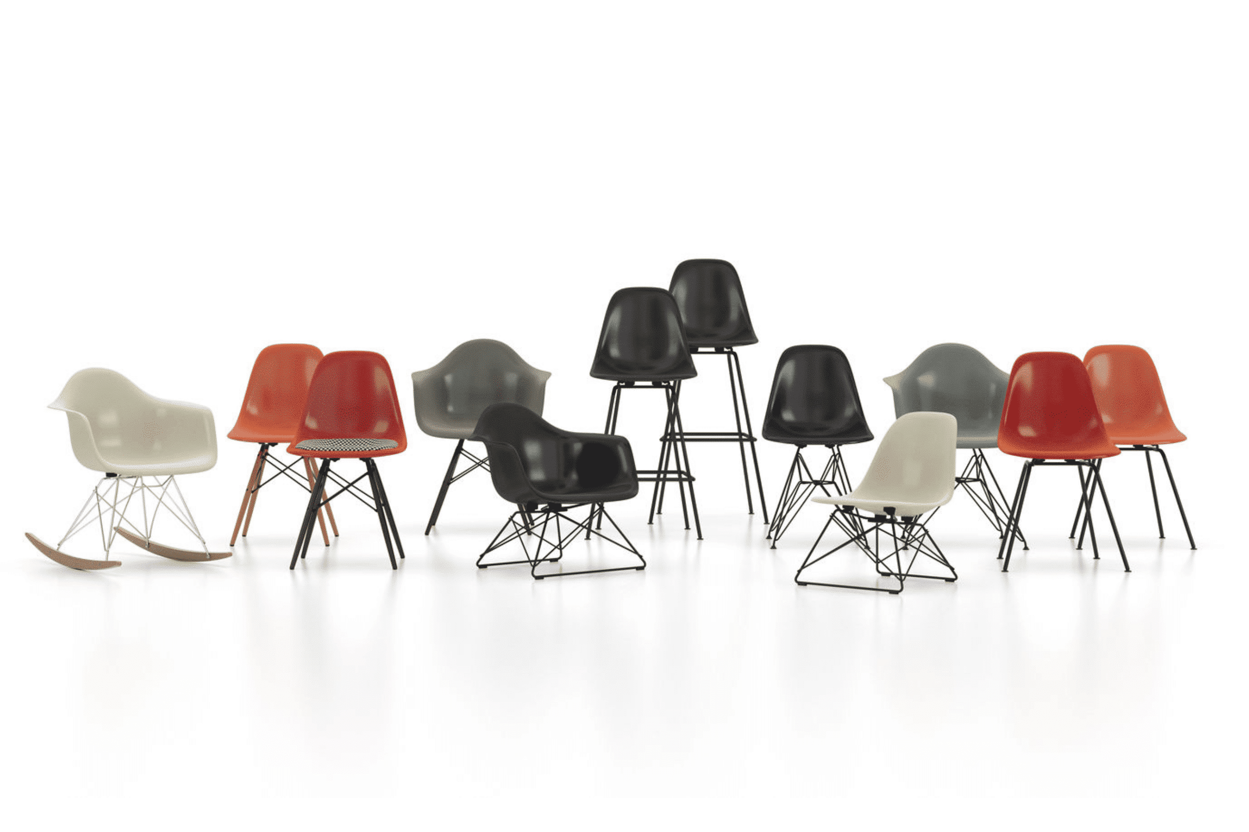 Eames Fiberglass Chair Collection